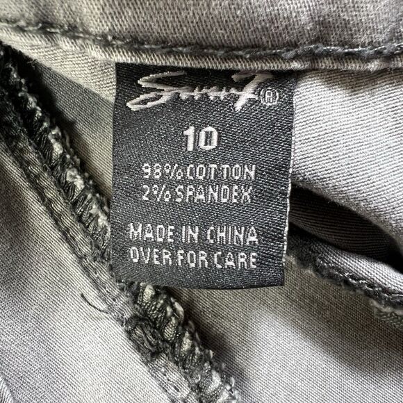 Seven 7 Jeans Women’s Size 10 (Actual 33x29) Gray Slim Straight Leg Mid Rise - Picture 11 of 16